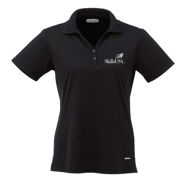 Women's Black Performance Polo image